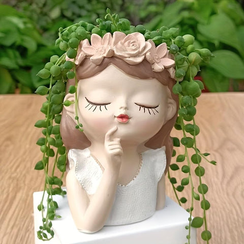 Fairy Girl Ceramic Pot