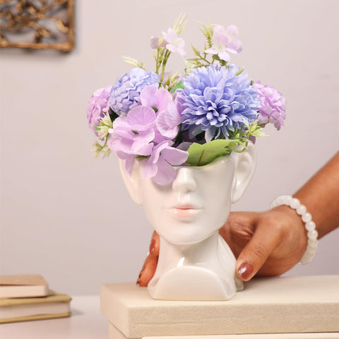 Women Head Ceramic Pot