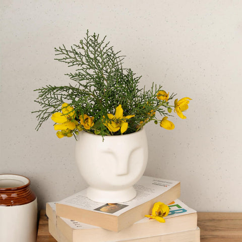 Face Ceramic Pot