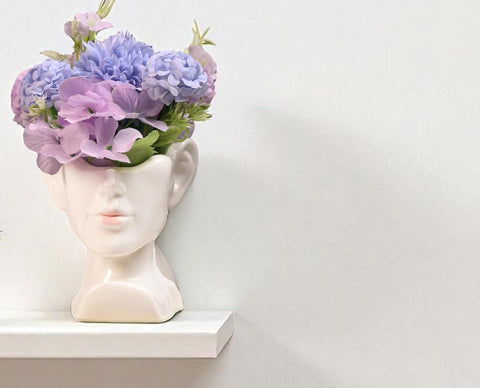 Women Head Ceramic Pot