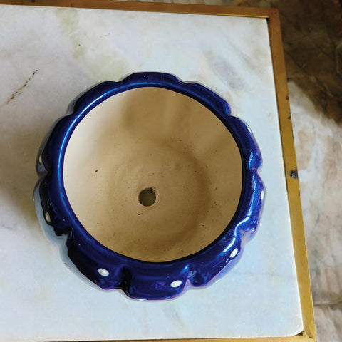 Dotted Pumpkin Ceramic Pot