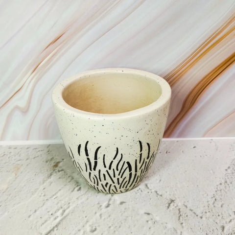 Dotted Print Ceramic Pot